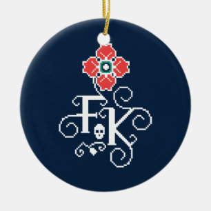 Frida Kahlo   Floral Tribute Keramisch Ornament