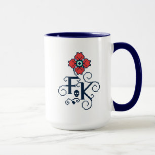 Frida Kahlo Floral Tribute Mok