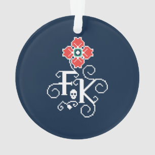 Frida Kahlo Floral Tribute Ornament