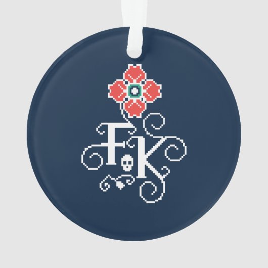 Frida Kahlo | Floral Tribute Ornament (achterkant)