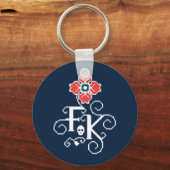 Frida Kahlo | Floral Tribute Sleutelhanger (Voorkant)