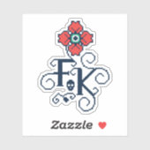 Frida Kahlo | Floral Tribute Sticker (Vel)