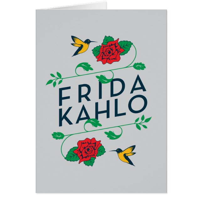 Frida Kahlo | Floral Typografie (Voorkant)