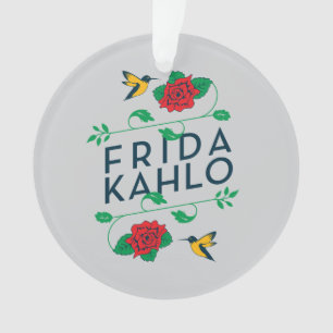 Frida Kahlo   Floral Typografie Ornament