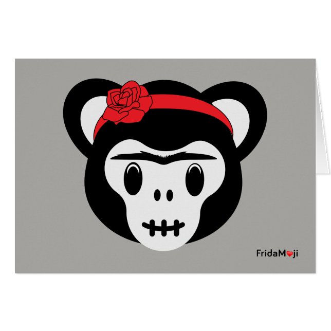 Frida Kahlo | FridaMoji - Dag van de dode aap (Voorkant Horizontaal)