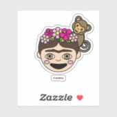 Frida Kahlo | FridaMoji - Happy Frida Sticker (Vel)