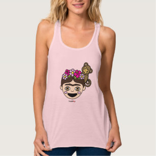 Frida Kahlo  FridaMoji - Happy Frida Tanktop
