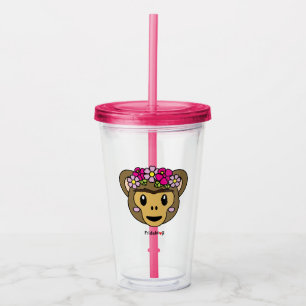 Frida Kahlo   FridaMoji - Monkey Acryl Drinkbeker