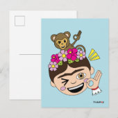 Frida Kahlo | FridaMoji - o.k. Briefkaart (Voorkant / Achterkant)