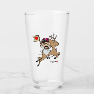 Frida Kahlo   FridaMoji - Reindeer Glas