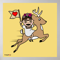 Frida Kahlo | FridaMoji - Reindeer