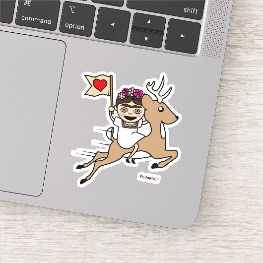 Frida Kahlo | FridaMoji - Reindeer Sticker (Detail)