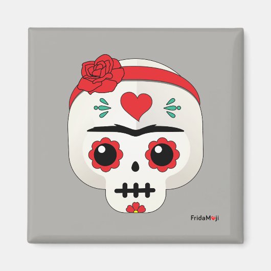 Frida Kahlo | FridaMoji - Sugar Skull Magneet (Voorkant)