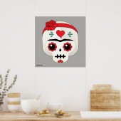 Frida Kahlo | FridaMoji - Sugar Skull Poster (Keuken)