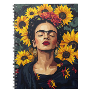 Frida Kahlo-geïnspireerd Notitieboek - Arti