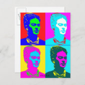Frida Kahlo geïnspireerd portret Briefkaart (Voorkant / Achterkant)