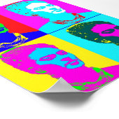 Frida Kahlo geïnspireerd portret Poster (Hoek)