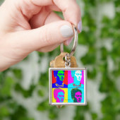 Frida Kahlo geïnspireerd portret Sleutelhanger (Hand)