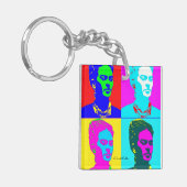 Frida Kahlo geïnspireerd portret Sleutelhanger (Voorkant Links)