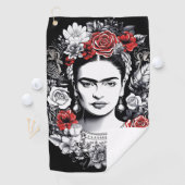 Frida Kahlo-golfservet Golfhanddoek (Insitu)