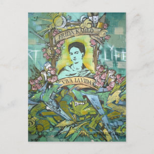 Frida Kahlo Graffiti Briefkaart