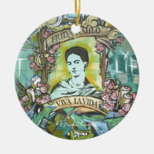 Frida Kahlo Graffiti Keramisch Ornament