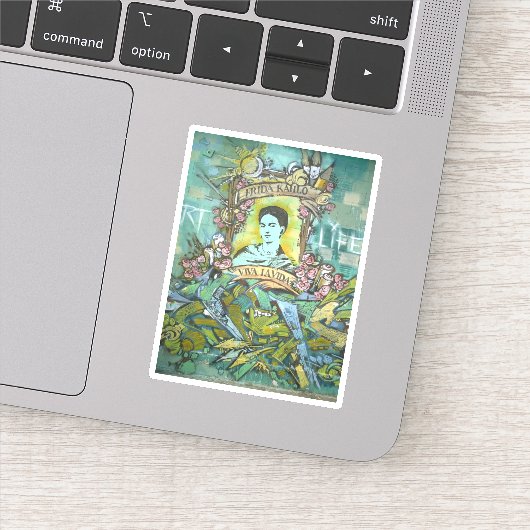 Frida Kahlo Graffiti Sticker (Detail)