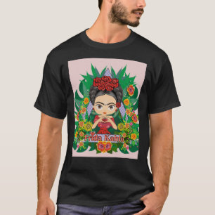 Frida Kahlo hartbloemen esthetisch Grafisch T-Shir T-shirt
