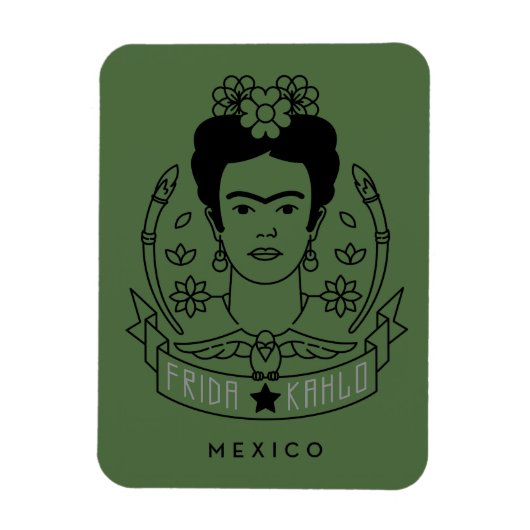 Frida Kahlo | Heroína Magneet (Verticaal)
