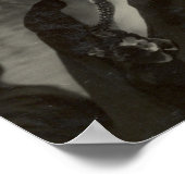 Frida Kahlo in Black Poster (Hoek)