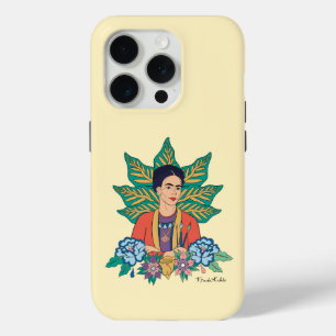Frida Kahlo Kleurrijke Floral Graphic iPhone 15 Pro Case