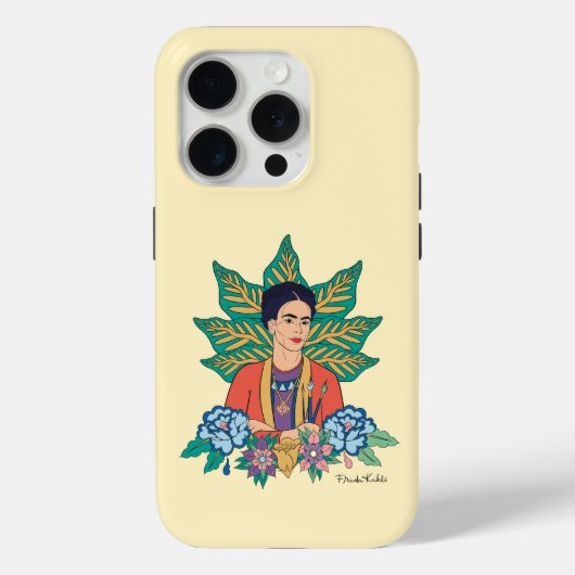 Frida Kahlo Kleurrijke Floral Graphic Case-Mate iPhone Case (Achterkant)