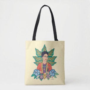 Frida Kahlo Kleurrijke Floral Graphic Draagtas