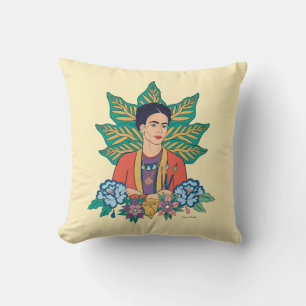 Frida Kahlo Kleurrijke Floral Graphic Kussen