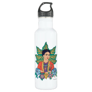 Frida Kahlo Kleurrijke Floral Graphic Waterfles