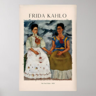Frida Kahlo Les Deux Fridas Affiche d'art célèbre