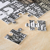 Frida Kahlo Lettering Portrait Legpuzzel (Zijkant)