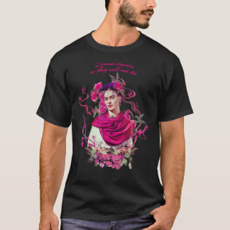 FRIDA KAHLO Mexican Feminist portrait painting Cla T-shirt