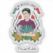 Frida Kahlo Mi Mexico Lindo 2 Sticker (Voorkant)