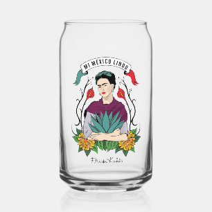 Frida Kahlo Mi Mexico Lindo Blikvorm Glas