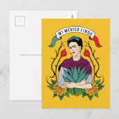 Frida Kahlo | Mi Mexico Lindo Briefkaart (Voorkant / Achterkant)