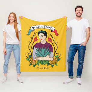 Frida Kahlo   Mi Mexico Lindo Fleece Deken