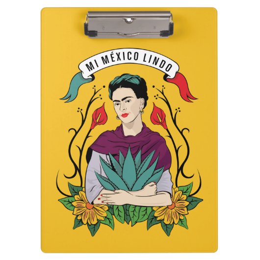 Frida Kahlo | Mi Mexico Lindo Klembord (Voorkant)