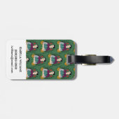Frida Kahlo | Mi Mexico Lindo Pattern Bagagelabel (Achterkant horizontaal)