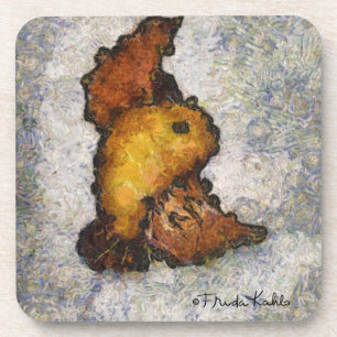 Frida Kahlo Monet Style Bird Painting Onderzetter