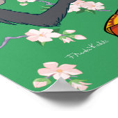 Frida Kahlo Monkey Graphic Poster (Hoek)