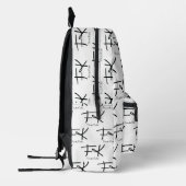 Frida Kahlo Monogram "FK" Signature Pattern Bedrukte Rugzak (Links)
