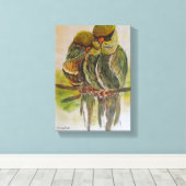 Frida Kahlo Painted Birds Canvas Afdruk (Insitu (Houten vloer))