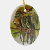 Frida Kahlo Painted Birds Keramisch Ornament (Achterkant)