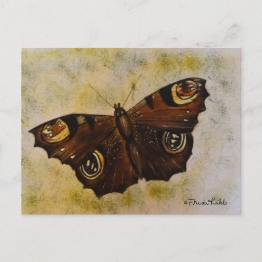 Frida Kahlo Painted Butterfly Briefkaart (Voorkant)
